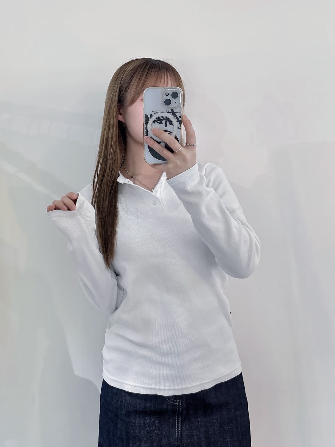 아비렉스 90‘s 화이트 니트 슬리브 상품이미지2