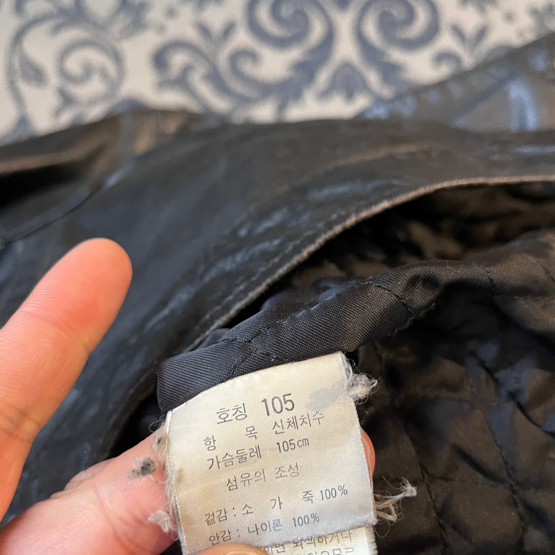 105 보이런던 레더 자켓/W2632 상품이미지5