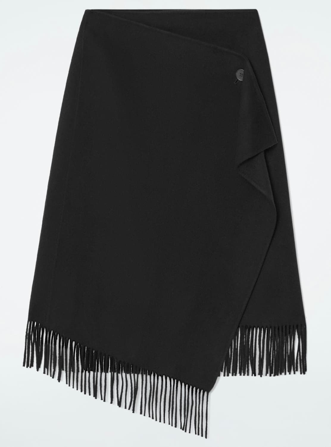 (새상품) 코스 프린지 울 미디 랩 스커트 34사이즈 상품이미지2