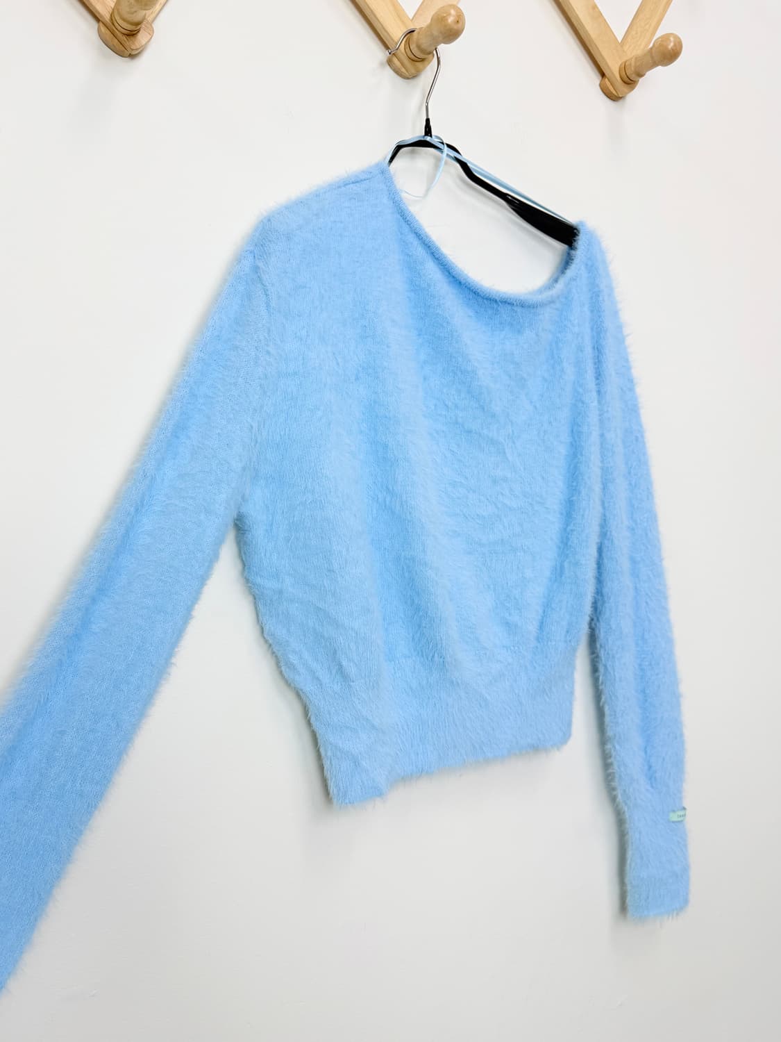 한정판 인스턴드펑크 원숄더 헤어리니트 상품이미지5