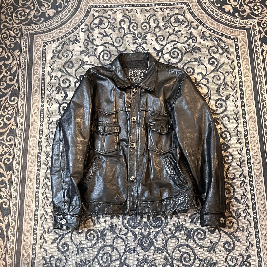 105 보이런던 레더 자켓/W2632 상품이미지1