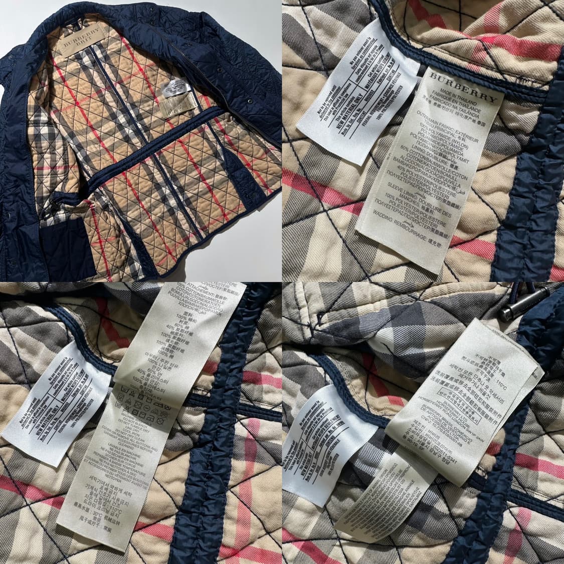 버버리 브릿 노바체크 라이닝 퀼팅 자켓 상품이미지9