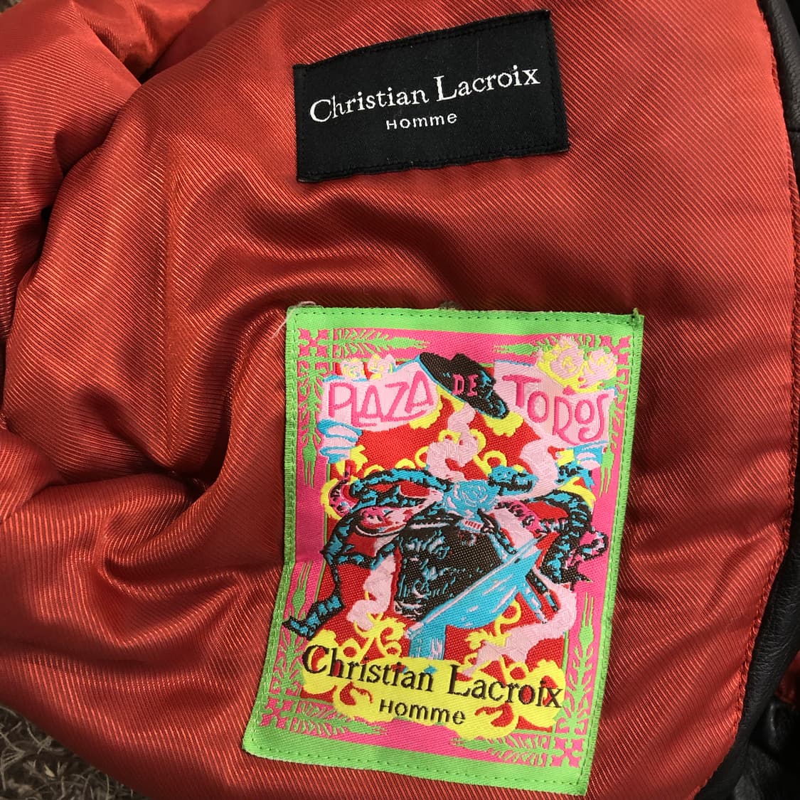 크리스찬 라크르와 양가죽 라이더 레더 가죽 바이커 자켓 상품이미지6