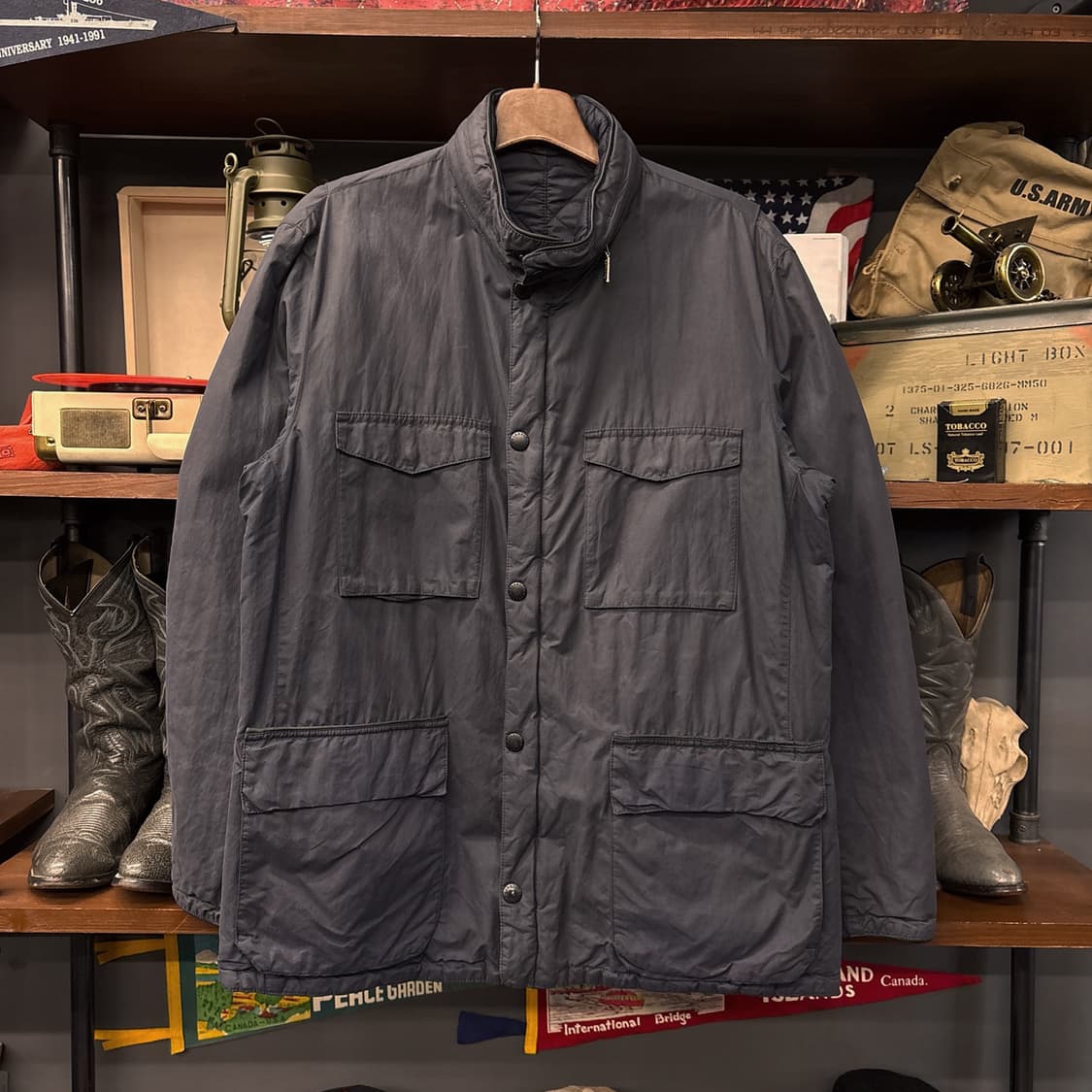 바버 베들리 퀼트 리버시블 그레이트 코트 코튼 필드자켓 N966 상품이미지1