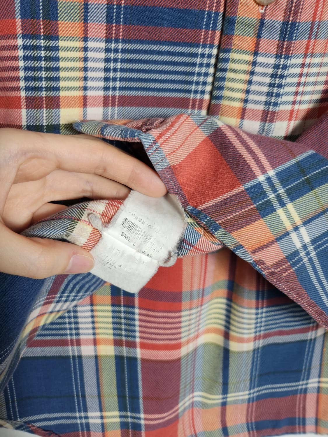 M 폴로 랄프로렌 멀티컬러 커스텀핏 체크셔츠 상품이미지4