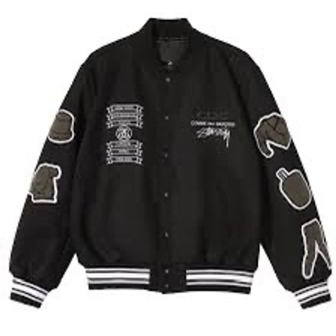 Stüssy × COMME des GARÇONS — 40주년 바시티자켓 상품이미지5