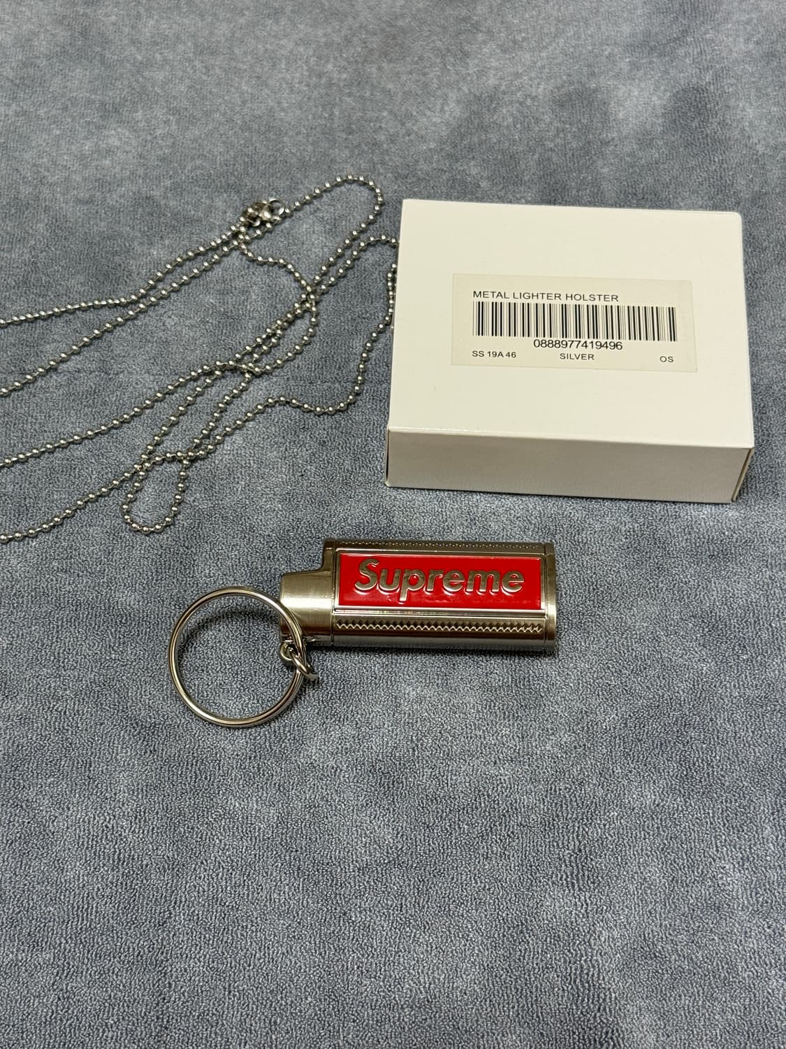 2019ss 슈프림 홀스터 메탈 라이터 케이스 겸 목걸이 상품이미지2