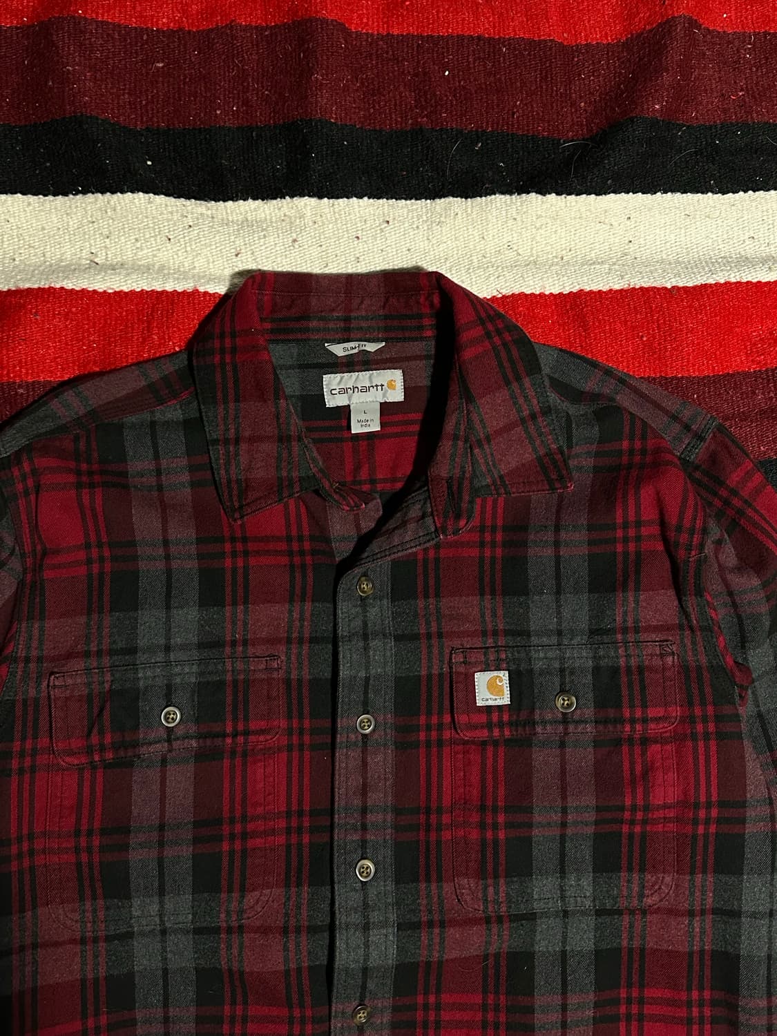 [칼하트] •Loose Fit Flannel Shirt 상품이미지3