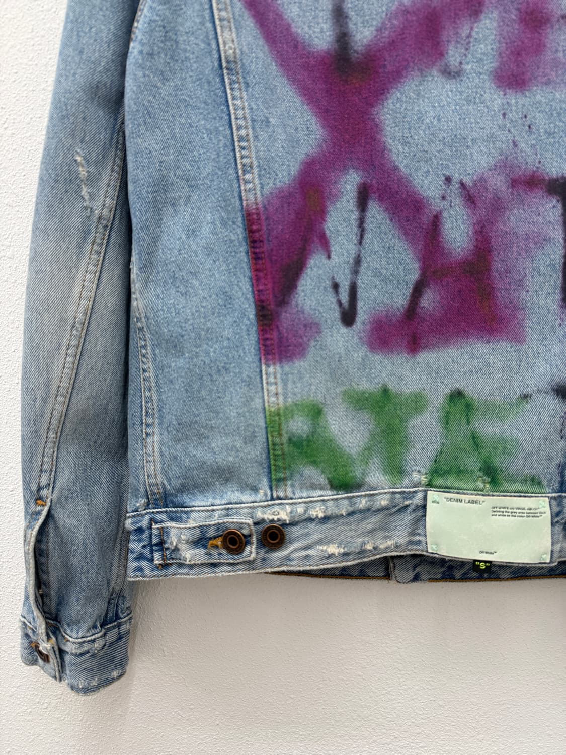 오프화이트 블리치드 데님 자켓 상품이미지10