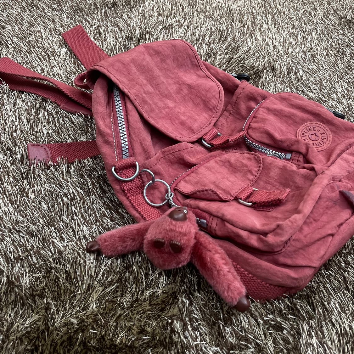 키플링 Kipling 인디핑크 투포켓 백팩 상품이미지2