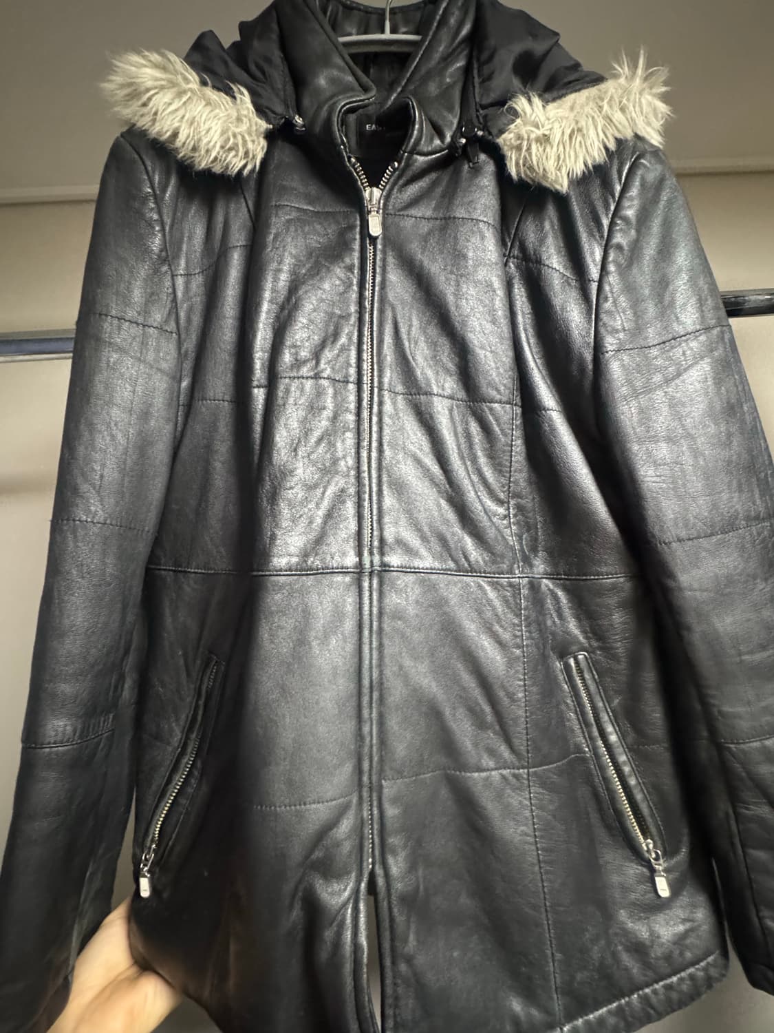 leather ramskin fur jacket 상품이미지3