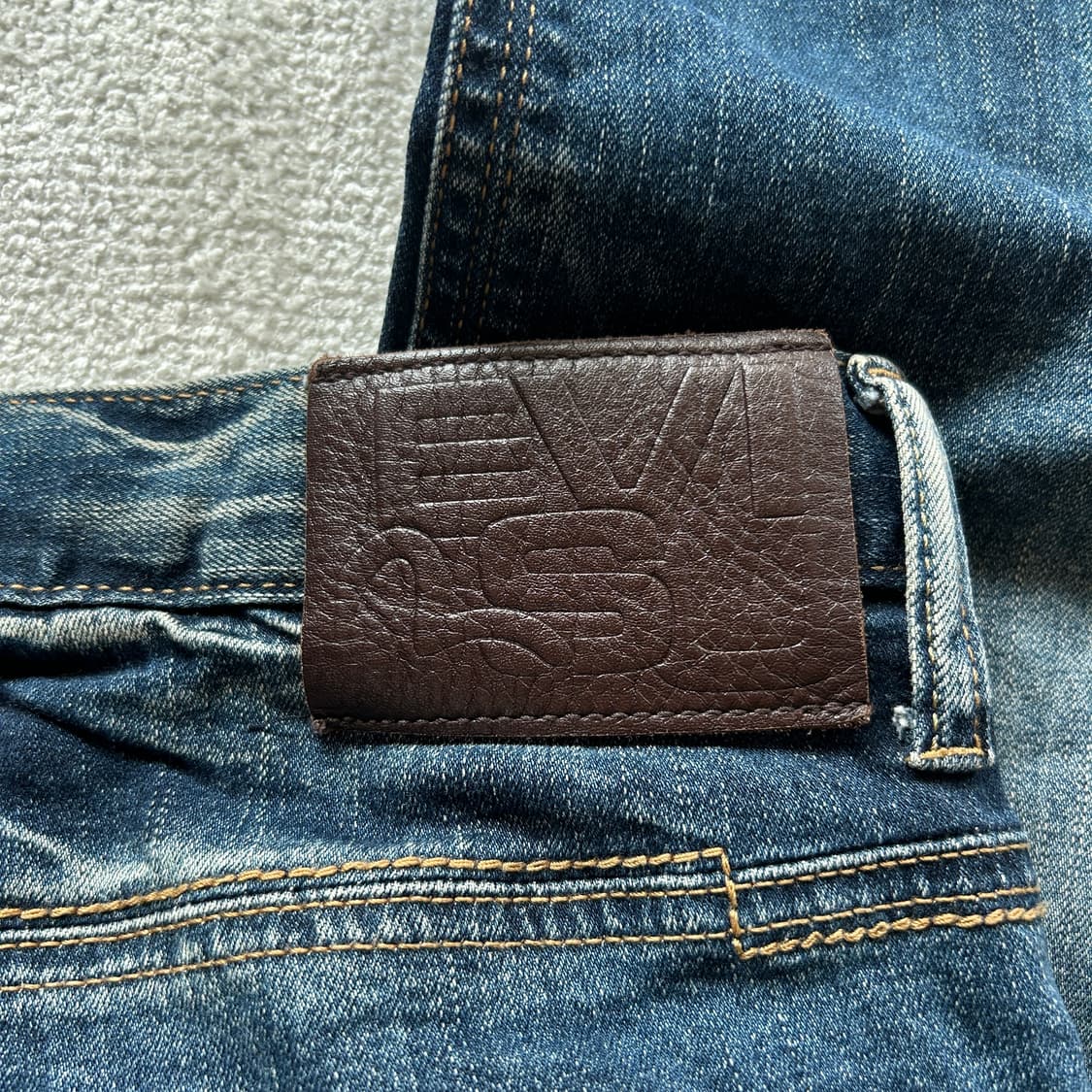 에비스 자수 백로고 데님팬츠 35 상품이미지3