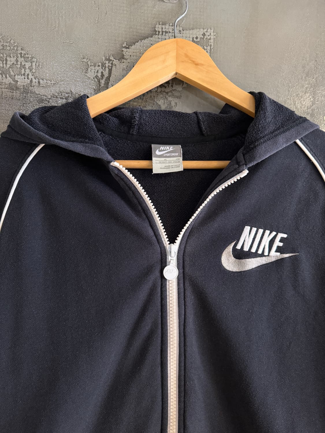 나이크 블랙 후드집업 XL 상품이미지3