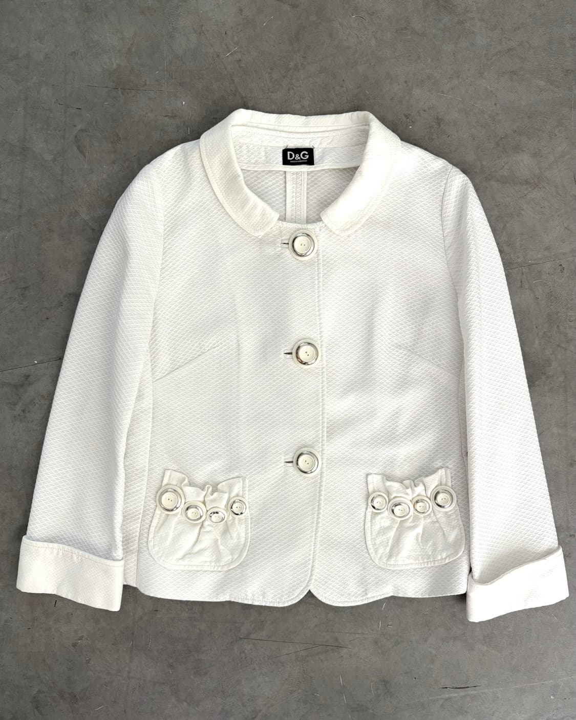 D&G 돌체앤가바나 화이트 카라 자켓 상품이미지4