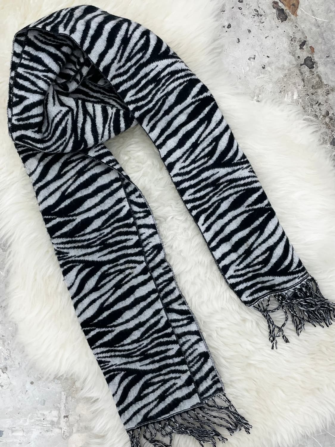 펑크 지브라 수술 머플러 상품이미지5