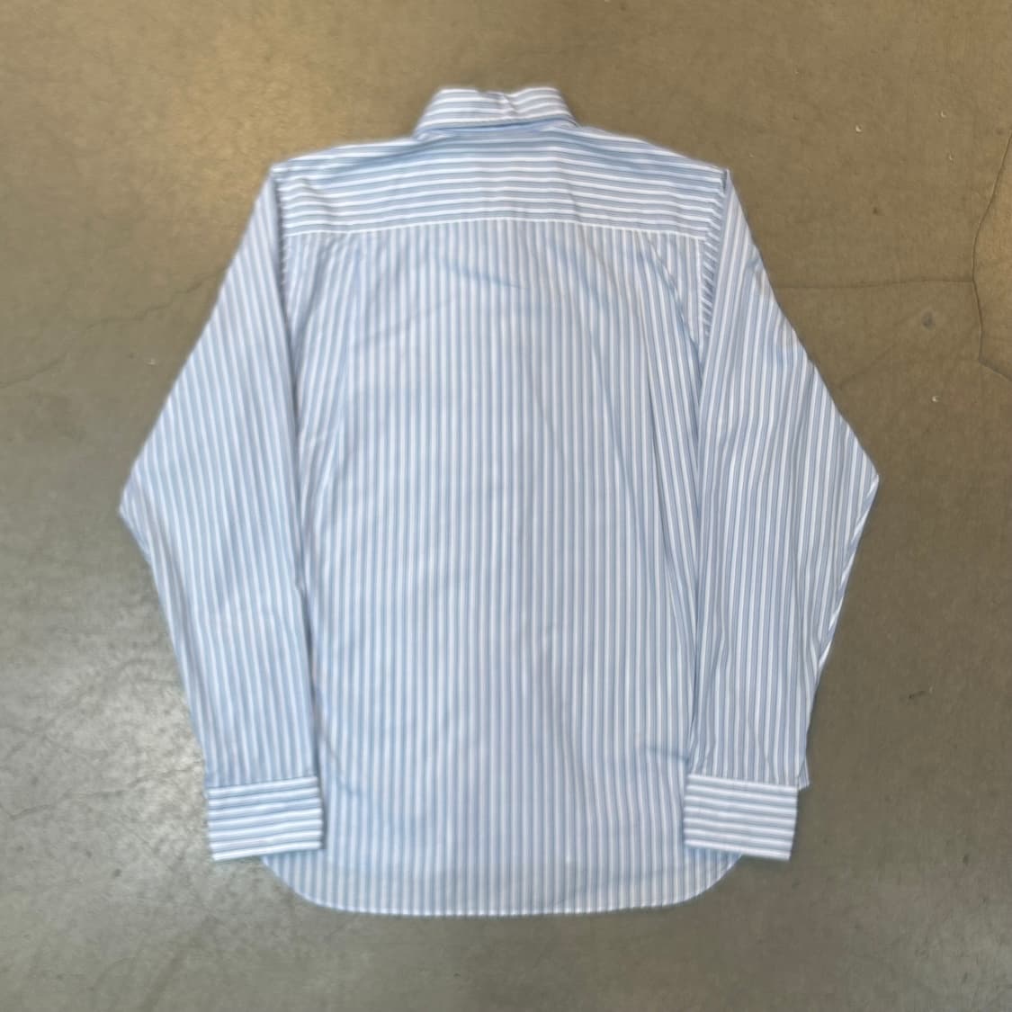 XXS 꼼데가르송 검정 하트 와펜 스트라이프 셔츠 상품이미지3