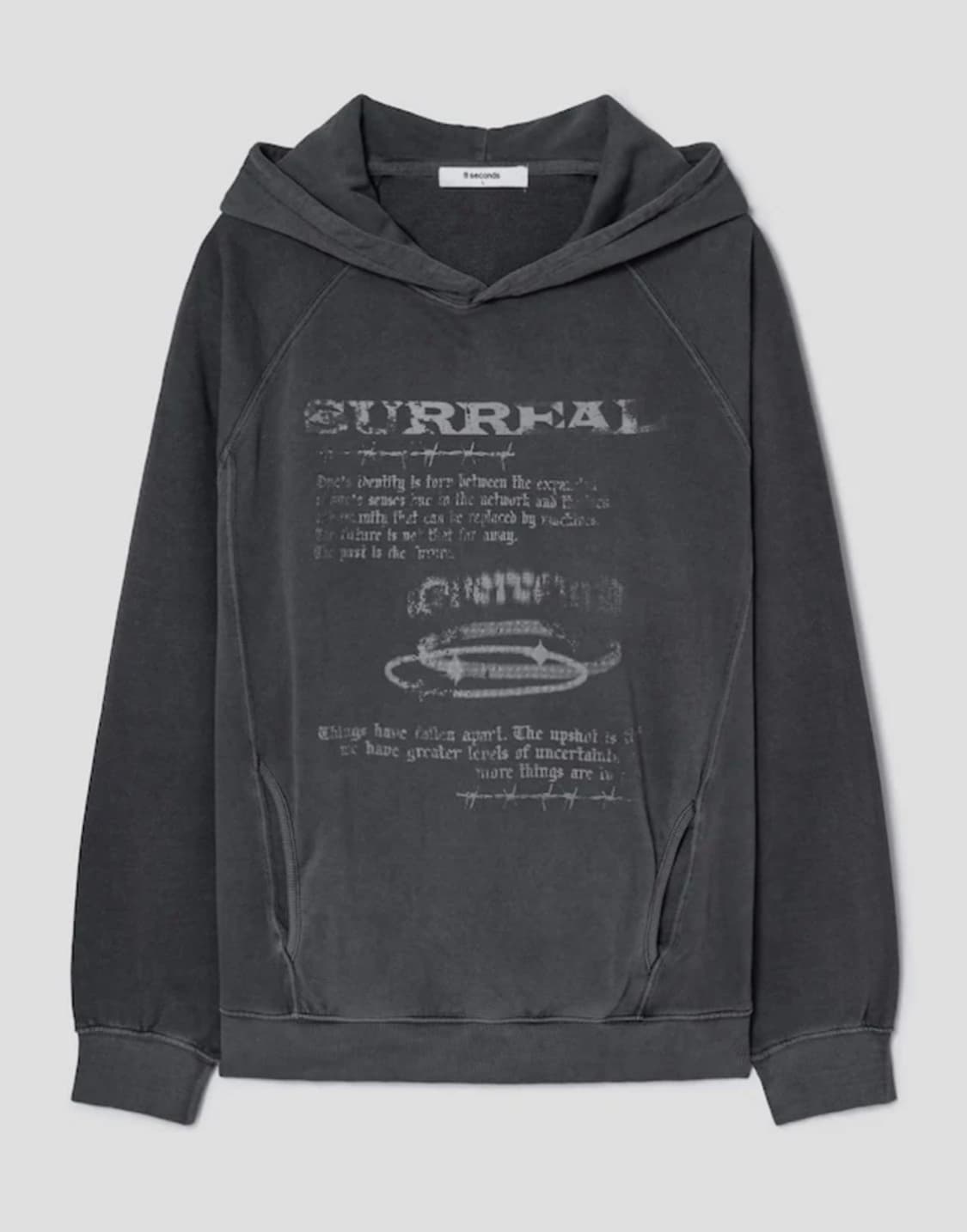 [XXL]에잇세컨즈 가먼트 다잉 그래픽 후드티 상품이미지1