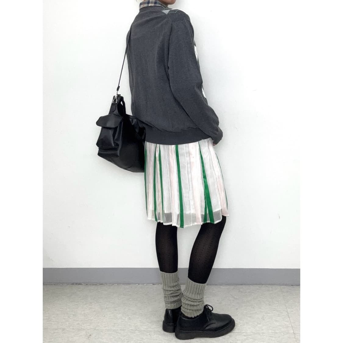 빈티지 아가일 가디건 상품이미지4