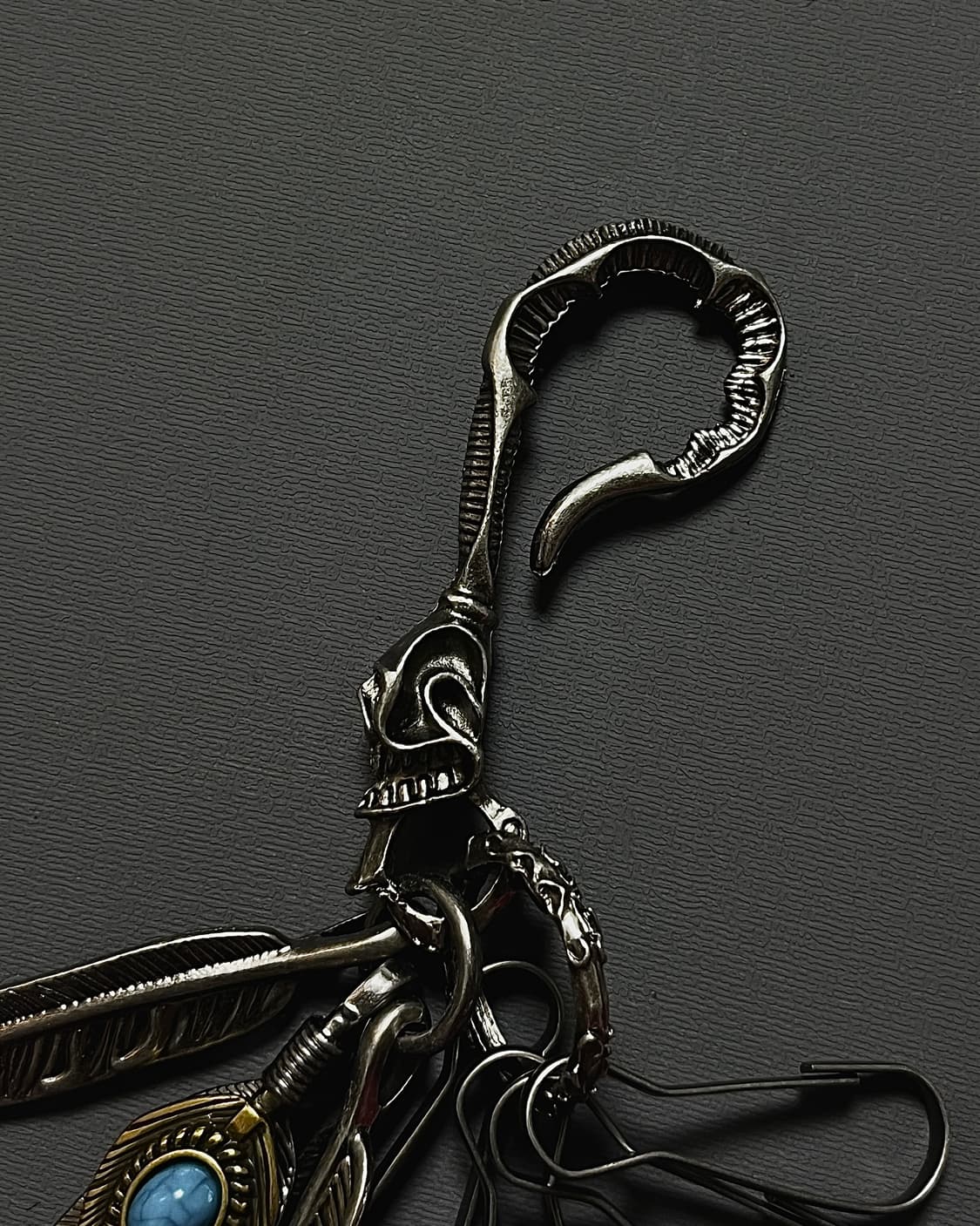 엔틱 터키석 에스닉 키링 상품이미지4