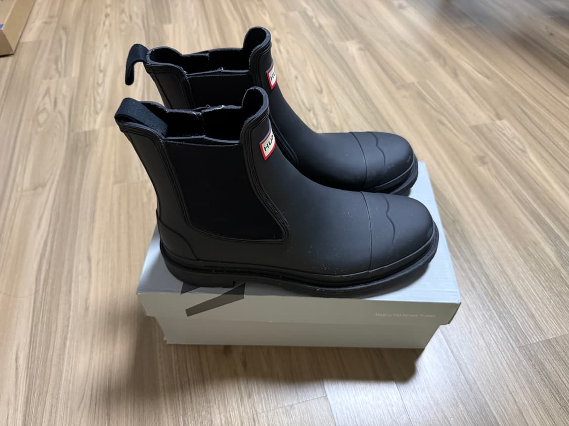 헌터 코만도 첼시 레인부츠 블랙 팝니다 상품이미지4