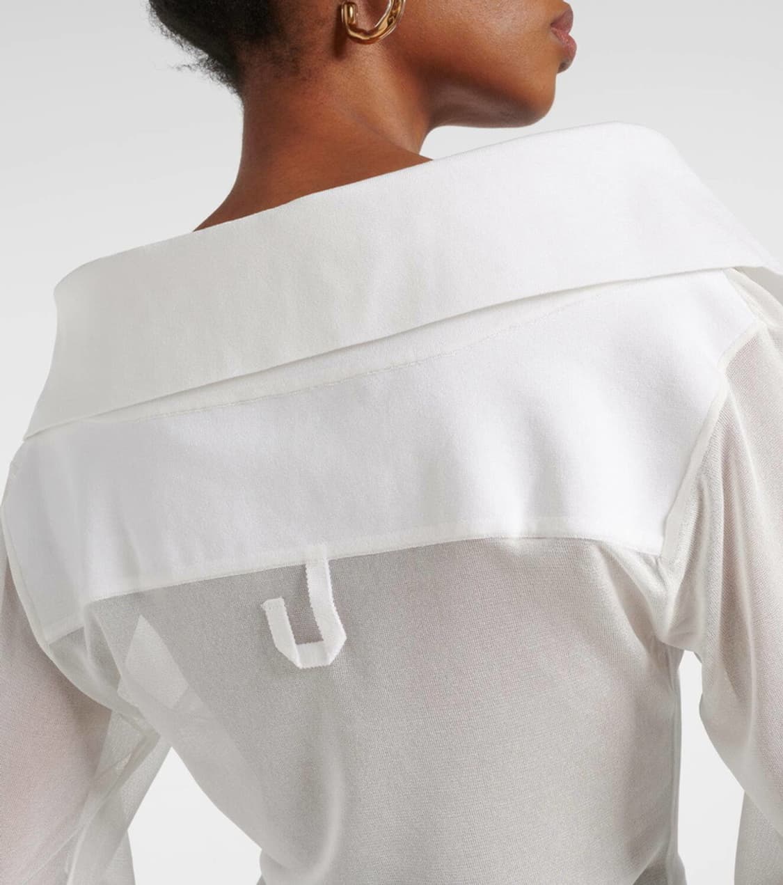 JACQUEMUS 자크뮈스 오프숄더 니트 셔츠 (002 size) 상품이미지3