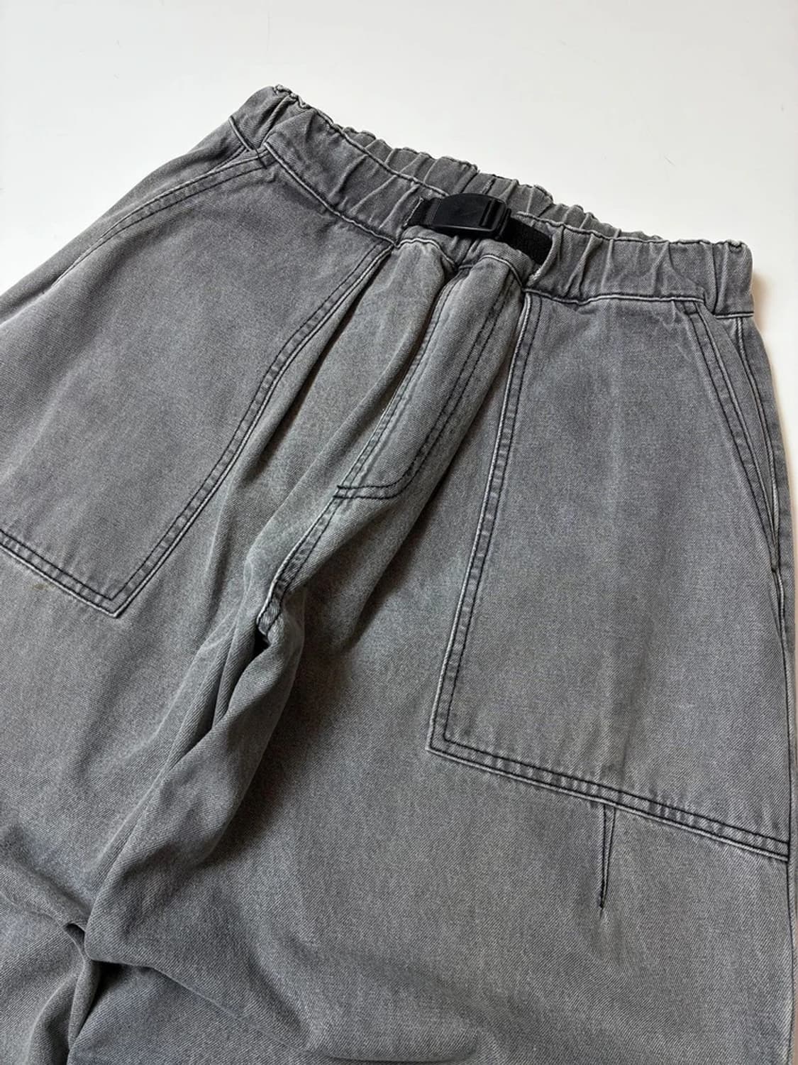 미니멀프로젝트 20FW 워시드 퍼티그 벌룬 데님 팬츠 PN9339 상품이미지2