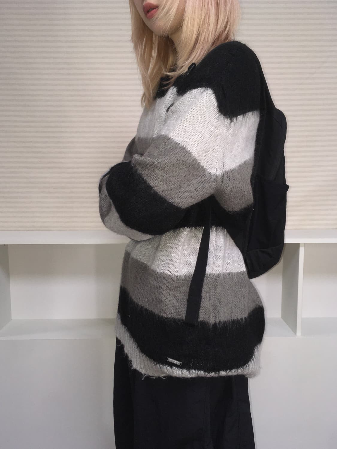 Diesel italy unisex stripe long knit 상품이미지5