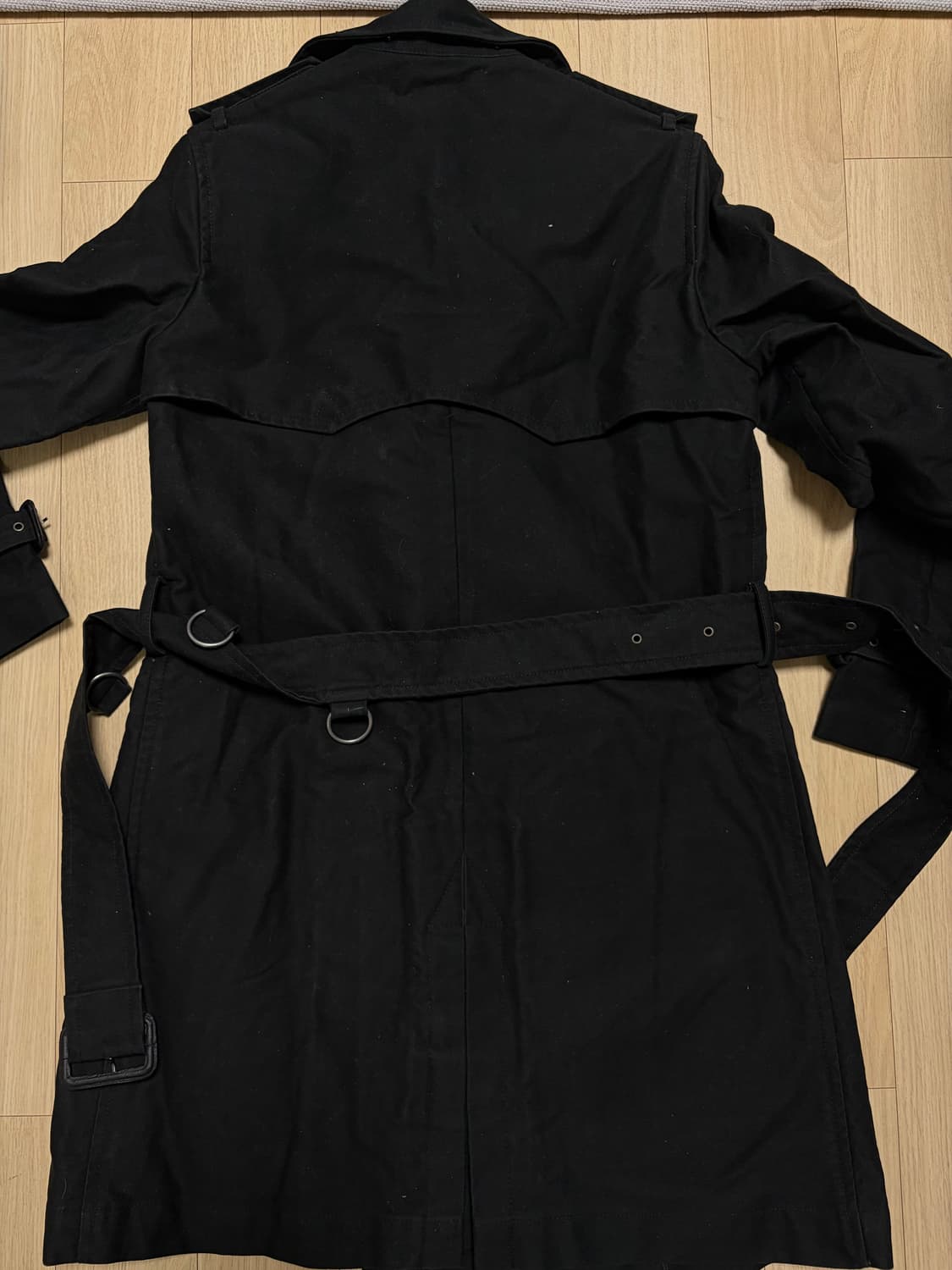 폴로 백화점판 블랙 트렌치코트 44-55 상품이미지3