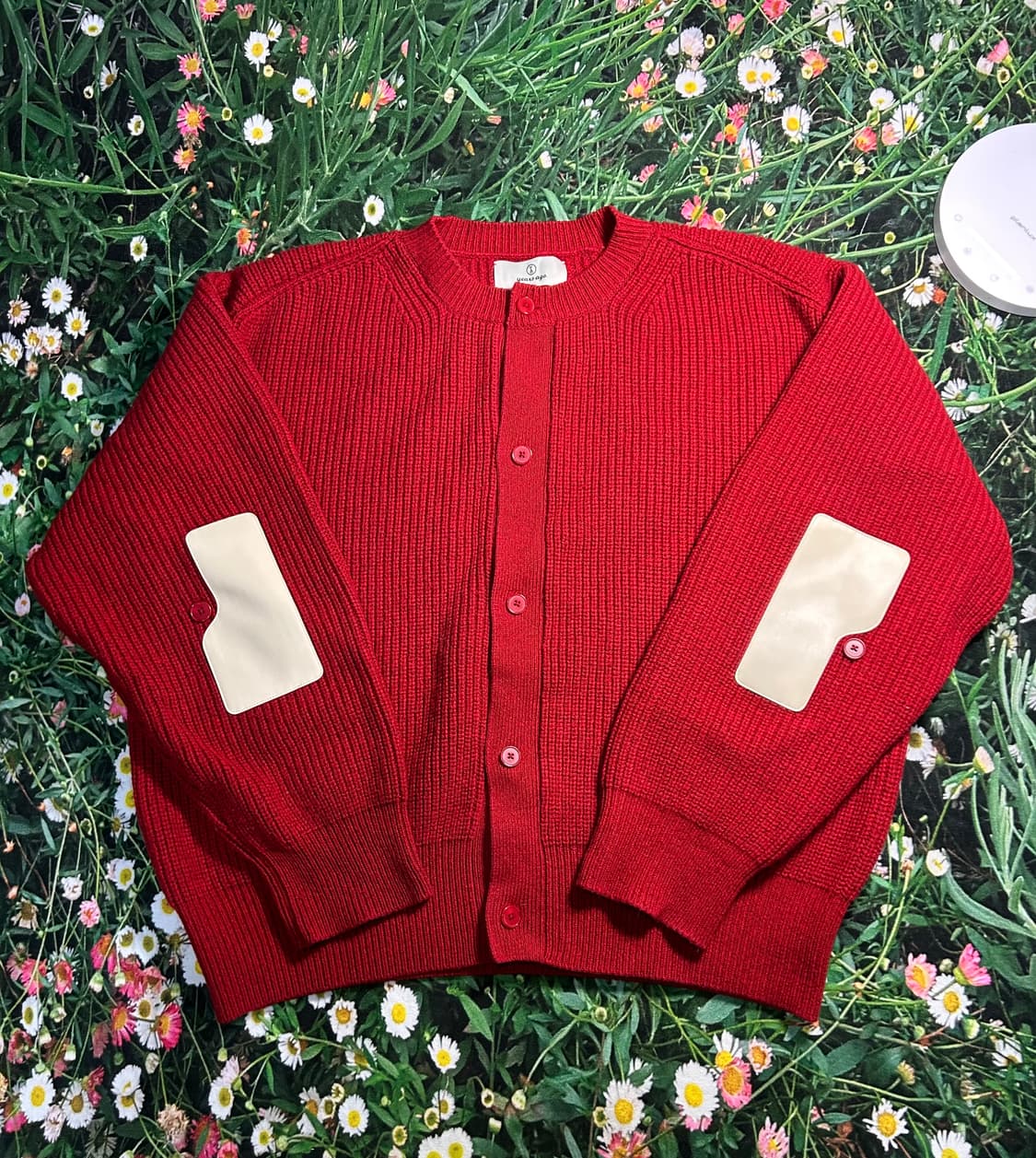 이얼즈어고 가디건 레드 XL 두껍 상품이미지1