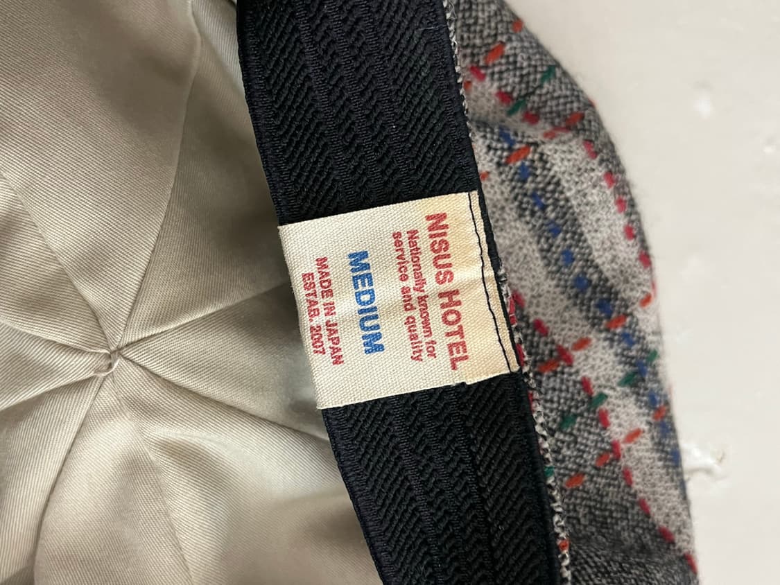 빈티지 Nisus Hotel 니서스호텔 캐스킷 햇 뉴스보이 캡 상품이미지4