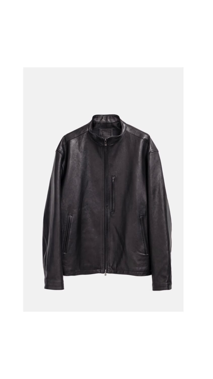 [1] 고낙 고스트 레더 자켓 블랙 상품이미지1