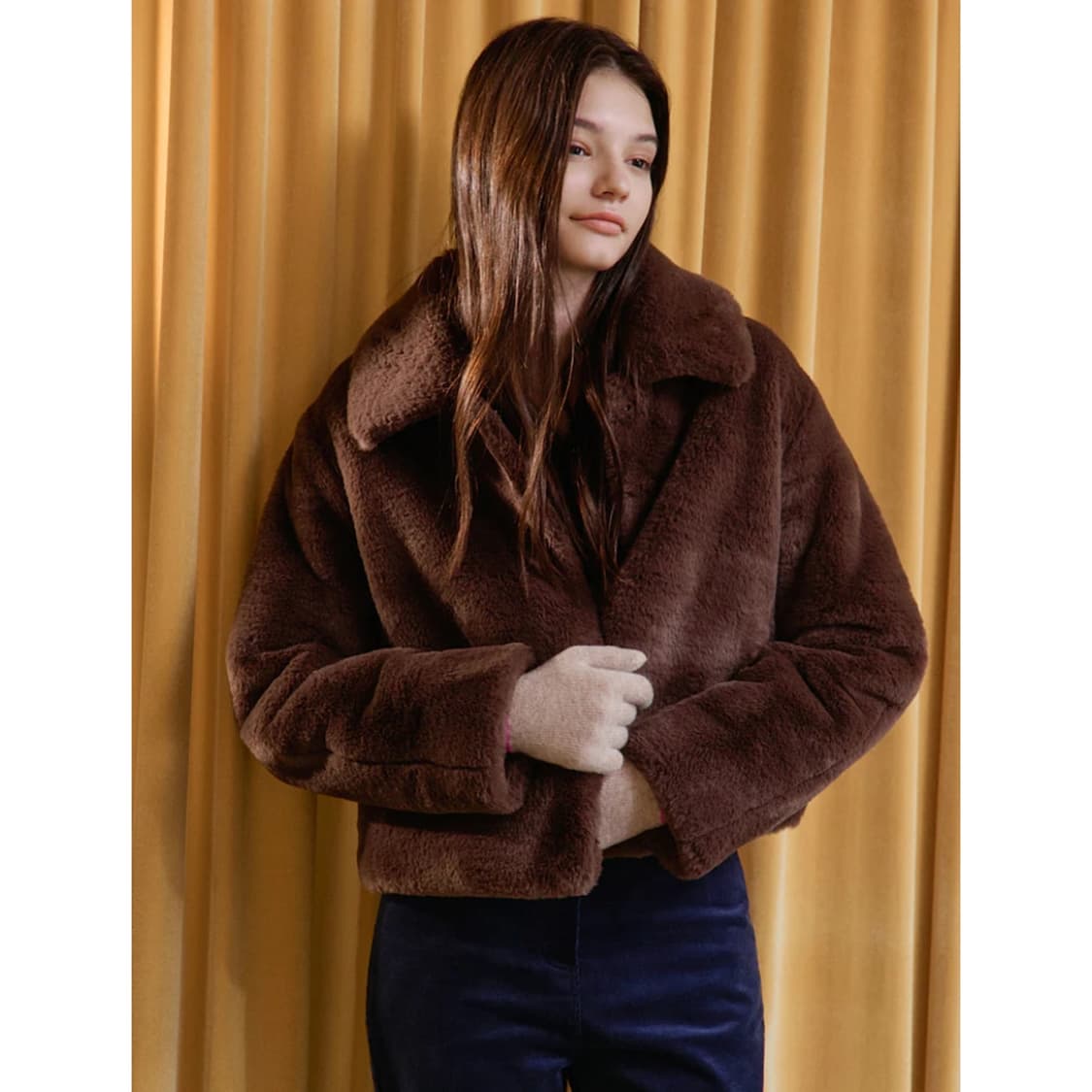 코텔로 22 시어링 하프 코트 상품이미지1