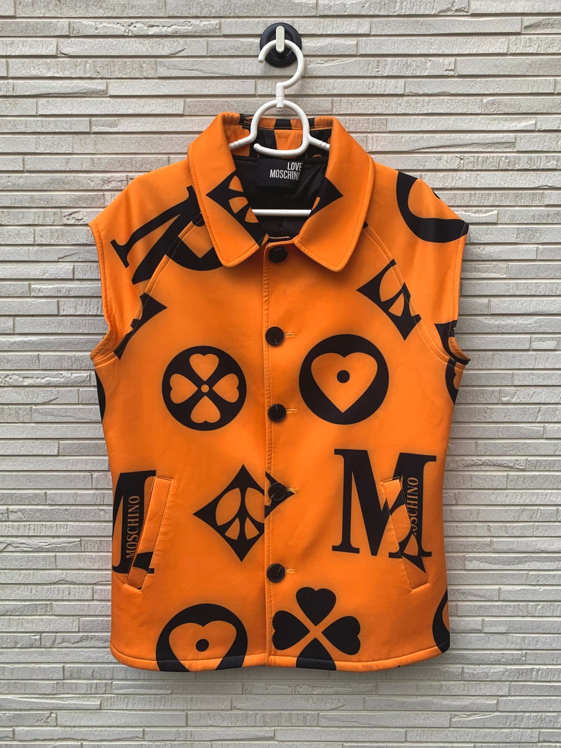 모스키노 패턴 베스트 (orange) 상품이미지4