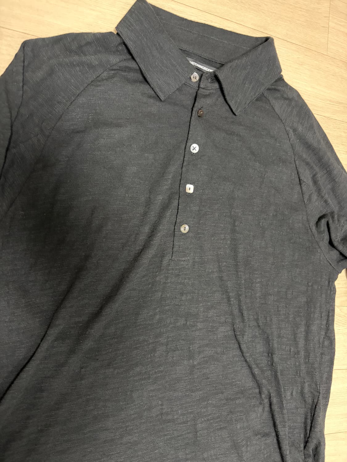 해칭룸 Polo tee black 2사이즈 상품이미지3
