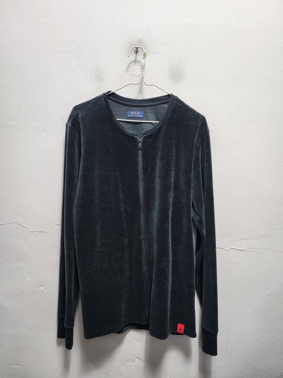 폴로 랄프로렌 벨벳 헨리넥 집업 상품이미지1