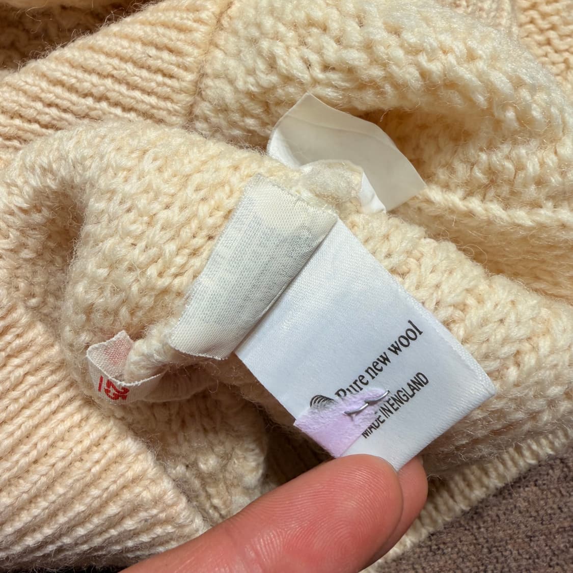 Barbour 바버 퓨어울 피셔맨 니트 L 상품이미지4