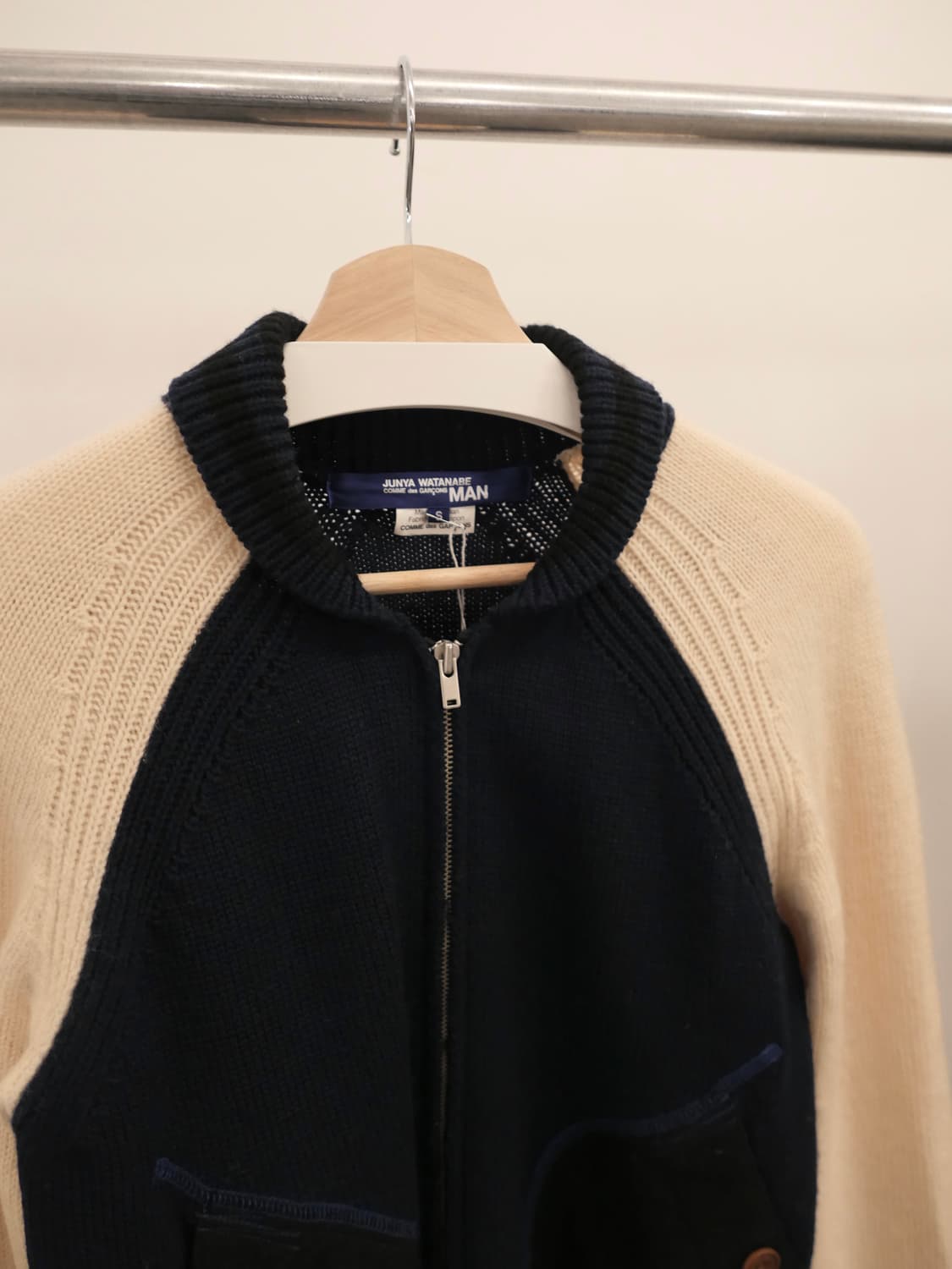 준야 와타나베 니트 블루종 상품이미지2