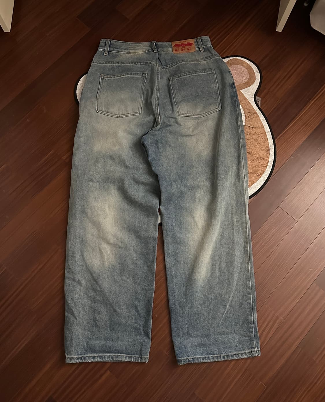 WKNDRS 데미지 워싱 와이드 데님 M 상품이미지3