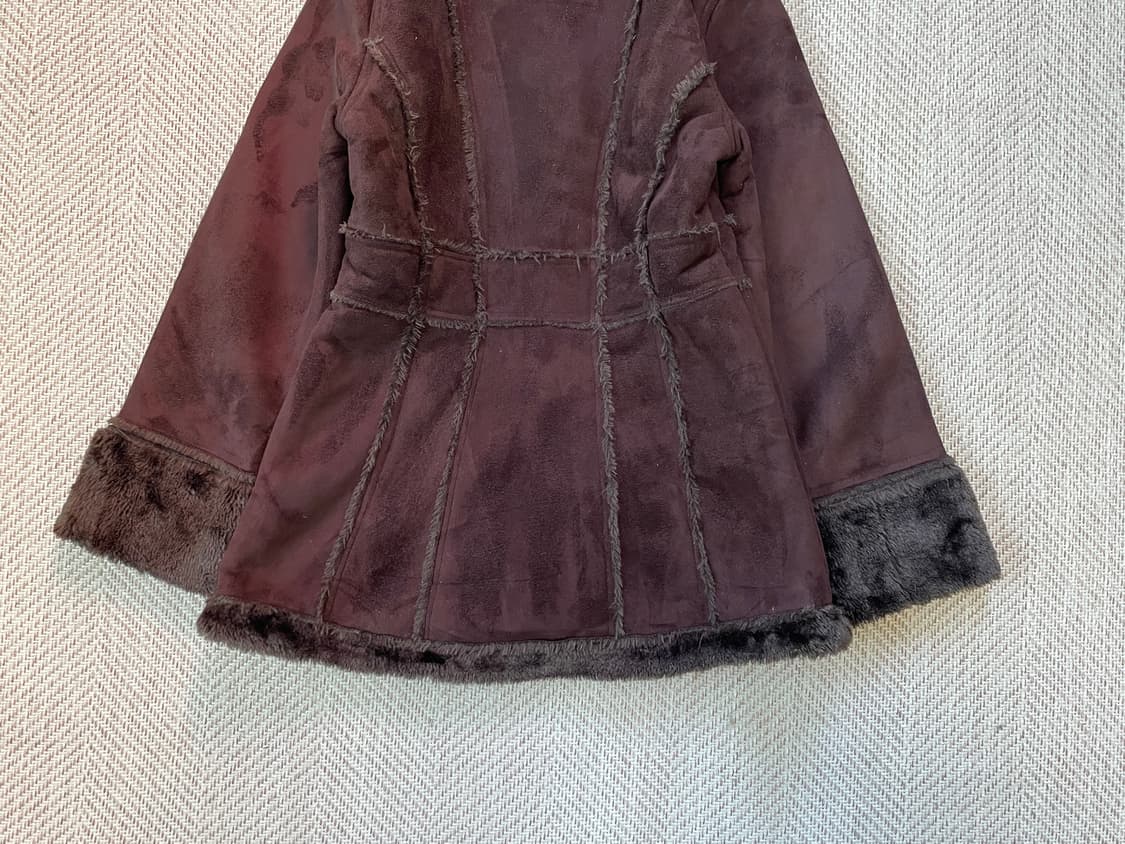 Hawke 빈티지 브라운 스웨이드 퍼라이닝 무스탕 집업 J03782 상품이미지8