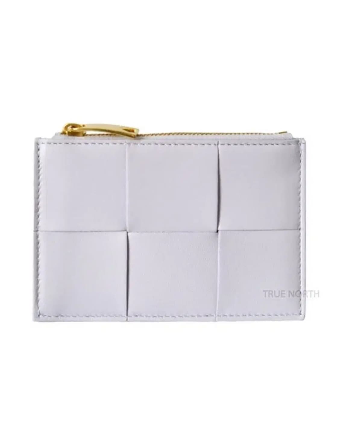 보테가 베네타 오이스터 카세트 지퍼 카드 지갑 라벤더 상품이미지1