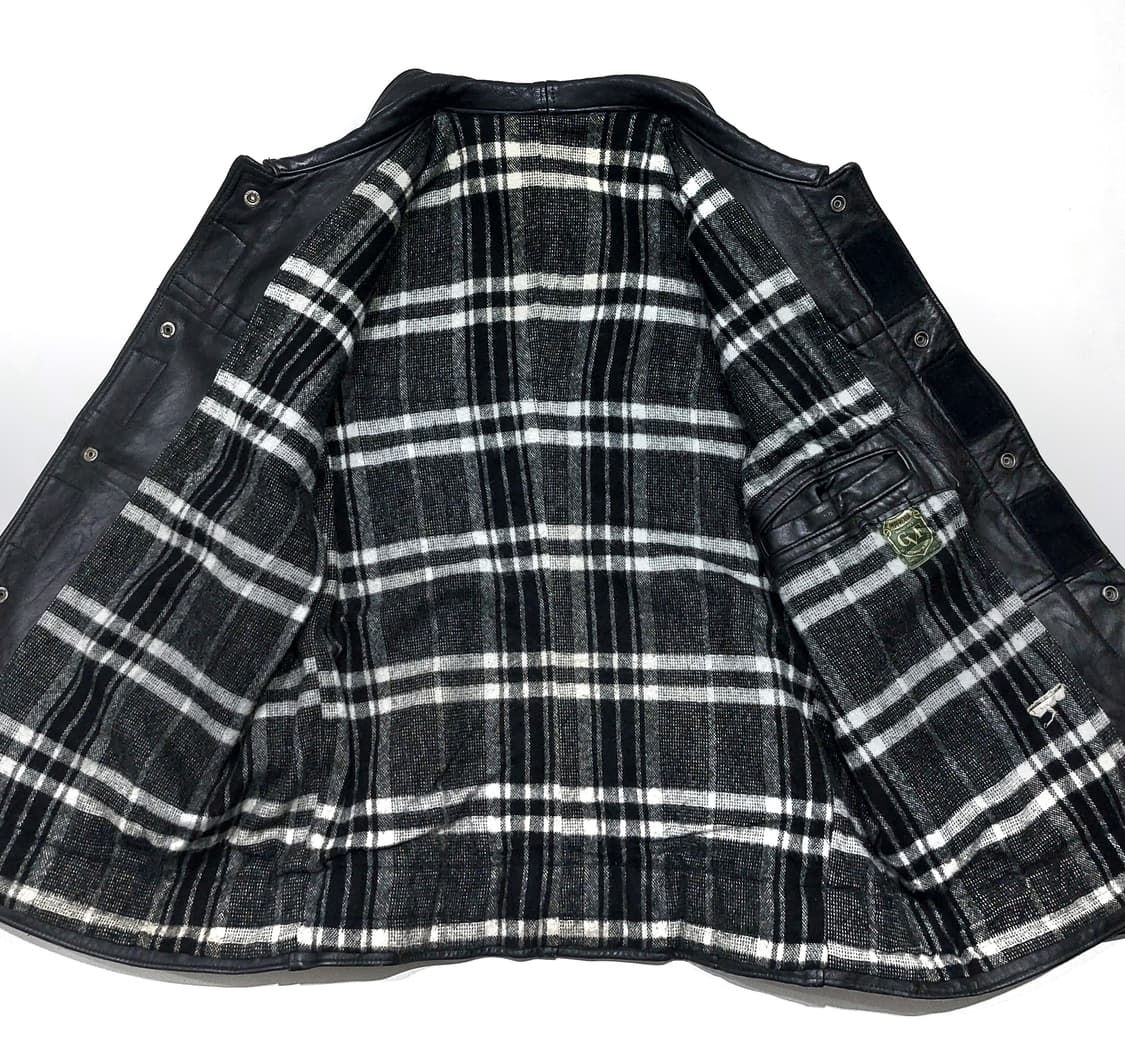 80s 프렌치 파이어맨 가죽 자켓 (100~105) 상품이미지8