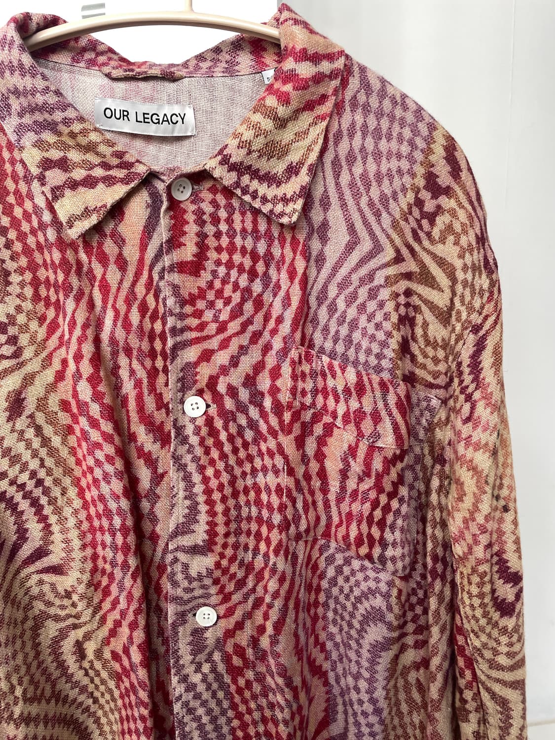 아워레가시 박스 셔츠 타탄 힙노시스 프린트 상품이미지3