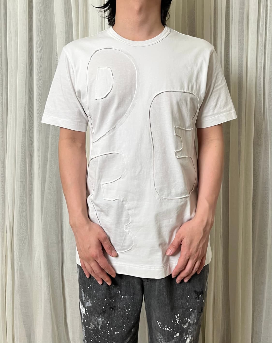 꼼데가르송 컷아웃 아플리케 티셔츠 comme des garcons 상품이미지7