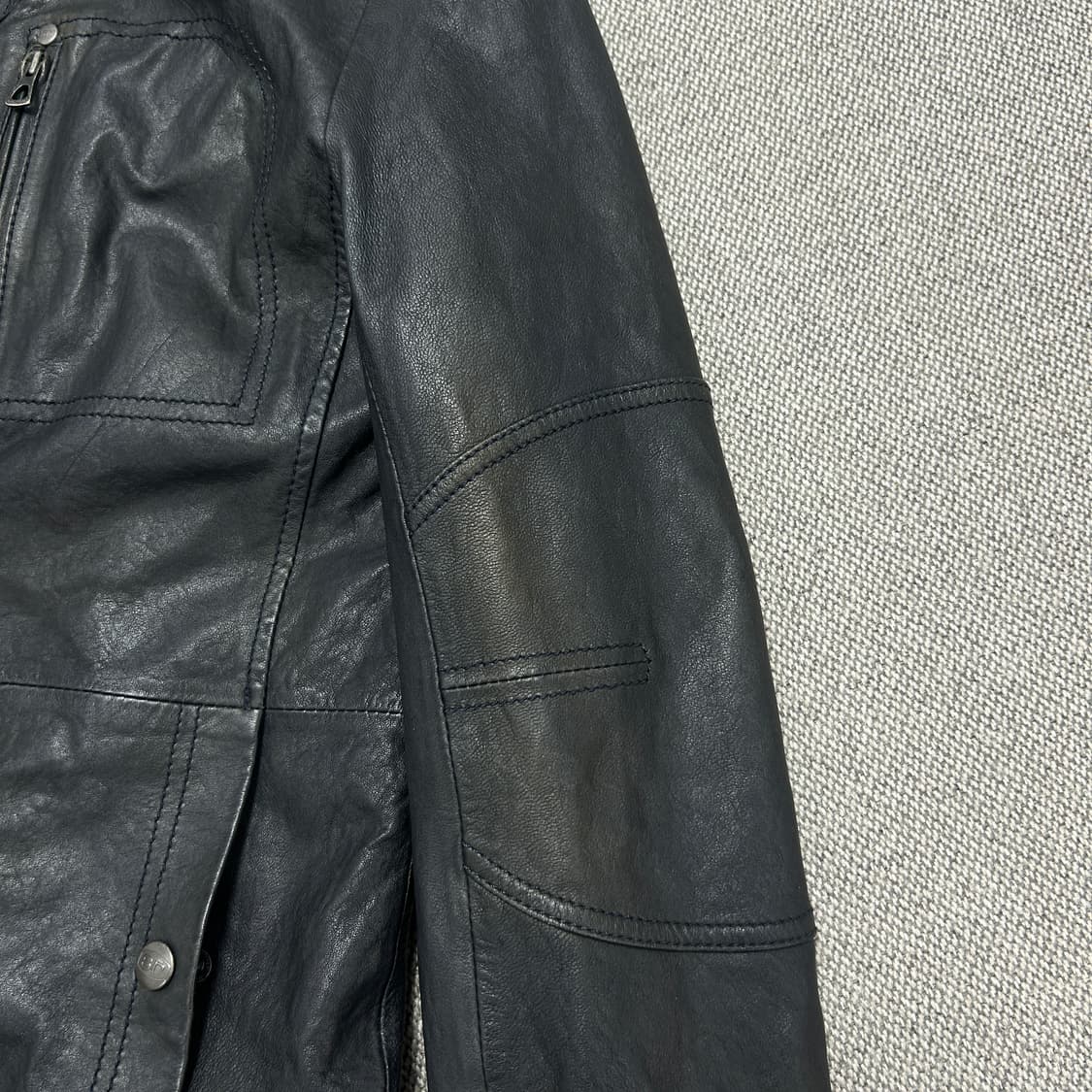 시리즈 램스킨 양가죽 라이더 자켓(95) 상품이미지5