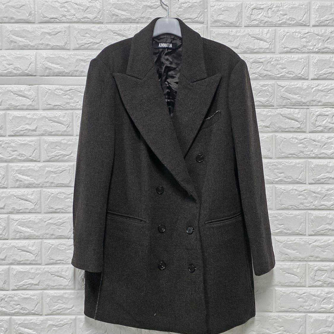 택포_ 24s 마땡킴 킴마틴 더블 브레스트 코트 S 상품이미지1