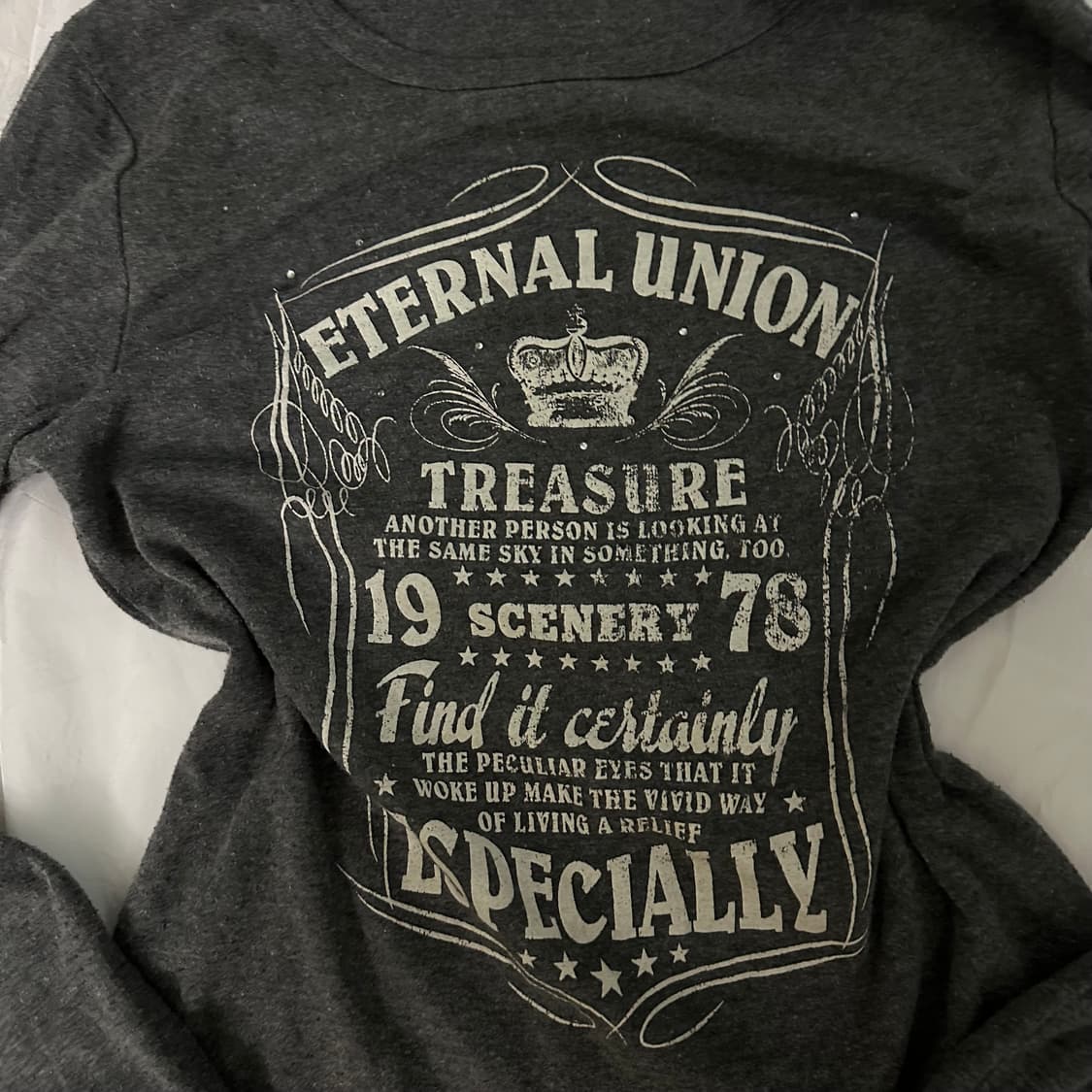 JPN Vintage 갸루 큐빅 롱슬리브 상품이미지4