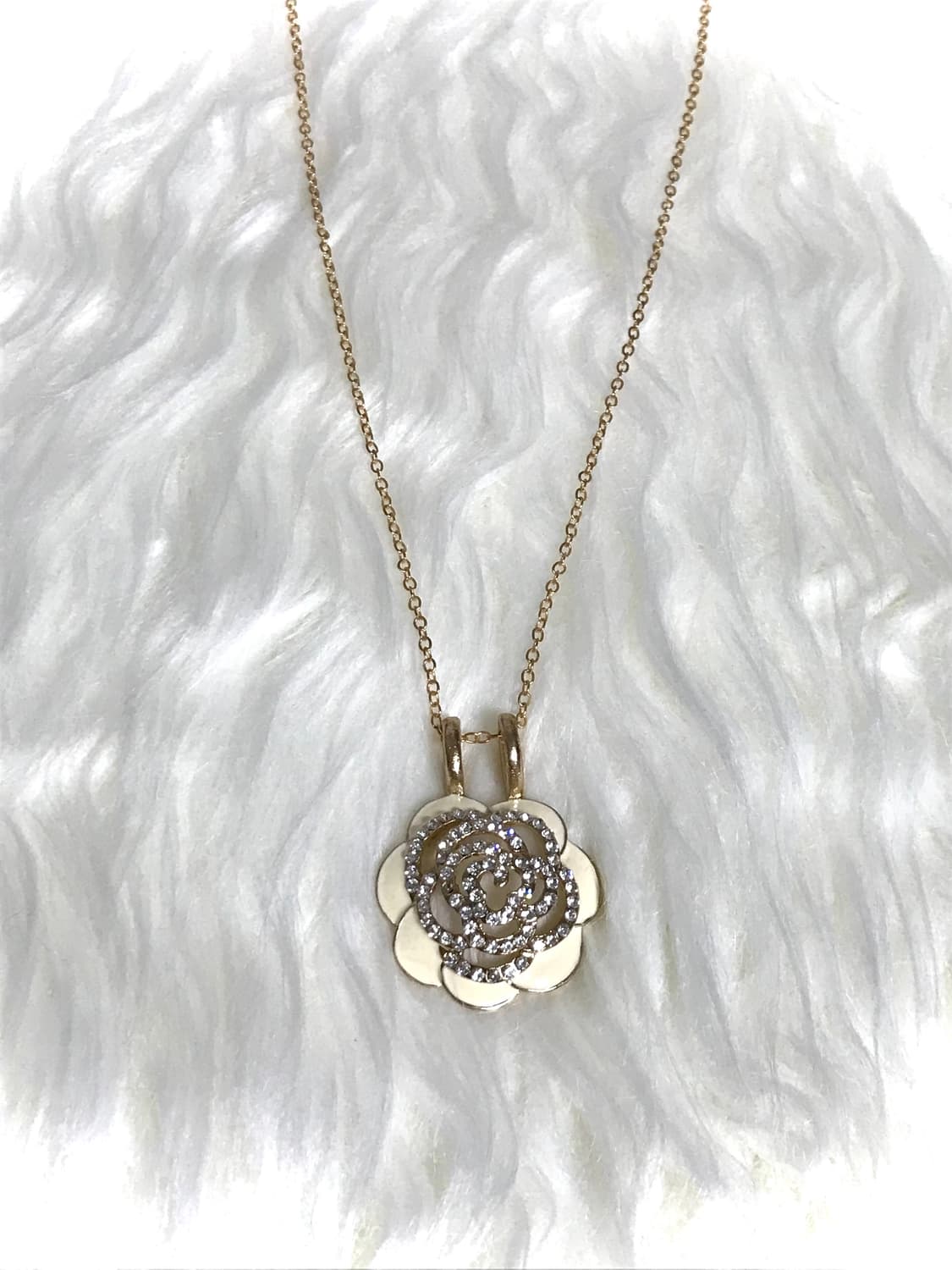 빈티지 헤이세이 히메 갸루 로즈 골드 목걸이 상품이미지2