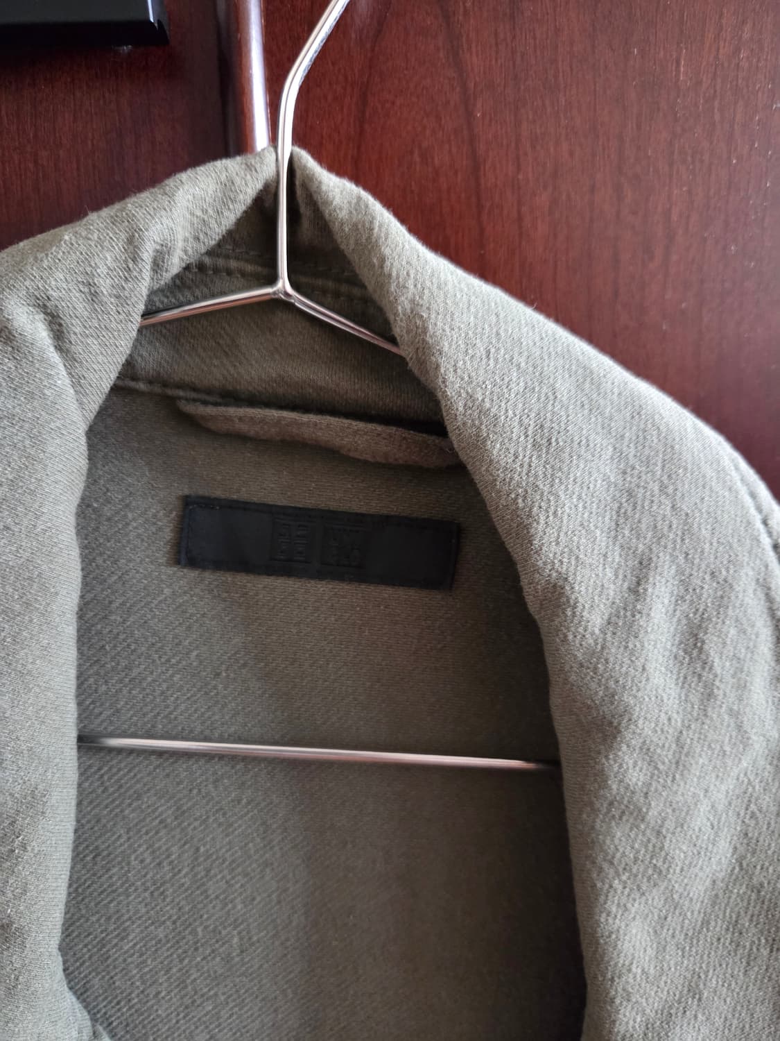 유니클로 L사이즈 카키색 프렌치 워크 자켓 상품이미지2