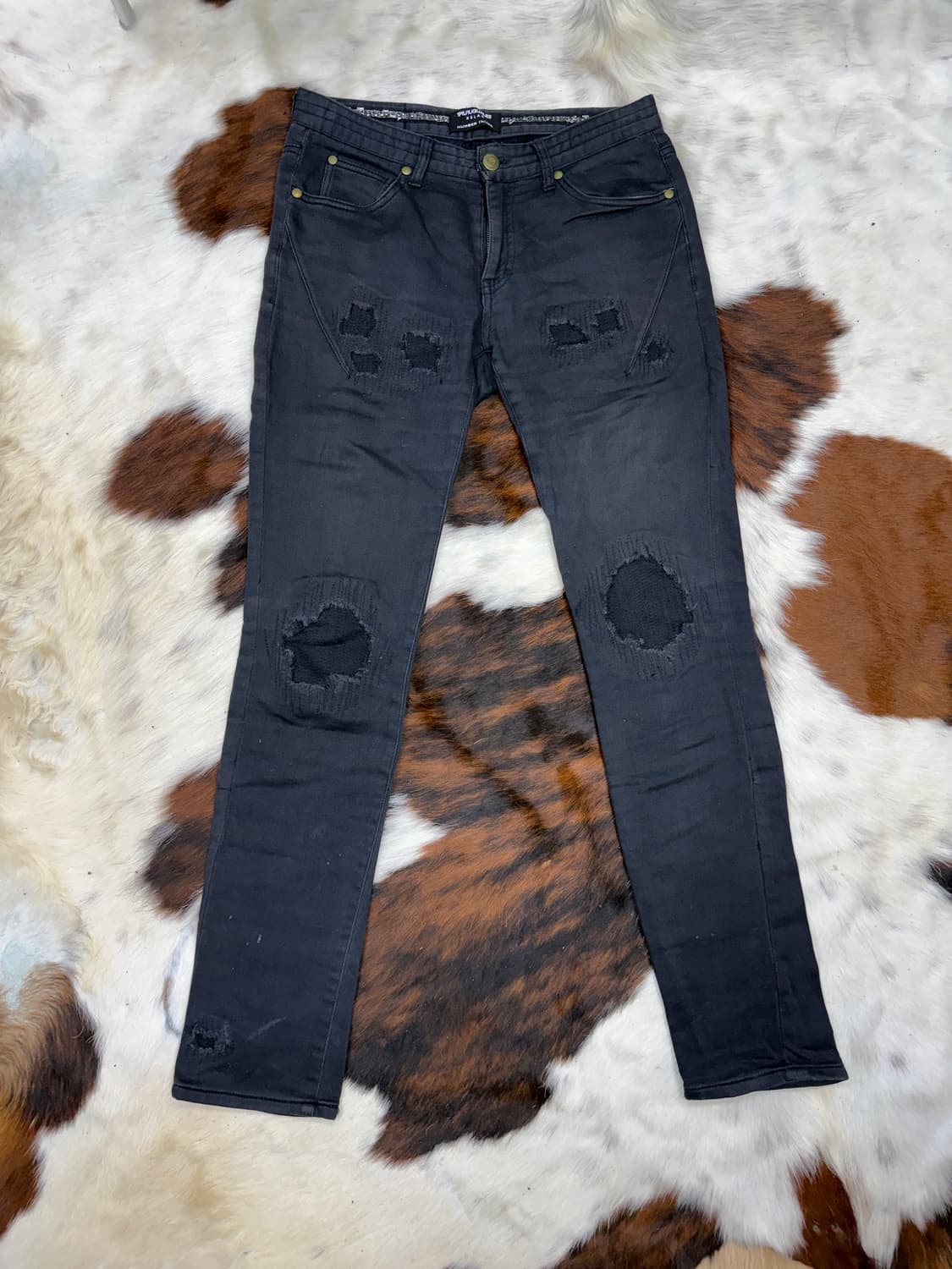 넘버나인 x 1PIU1UGUALE3 릴렉스핏 코튼 디스팬츠 상품이미지1