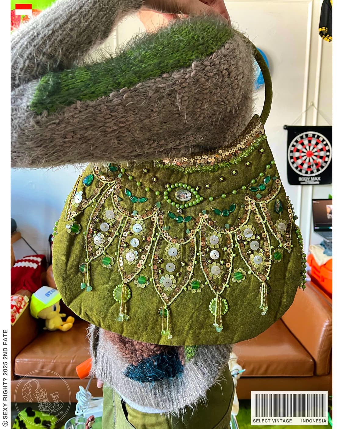 Indonesian Jewelry Trimming Shoulder Bag 상품이미지1